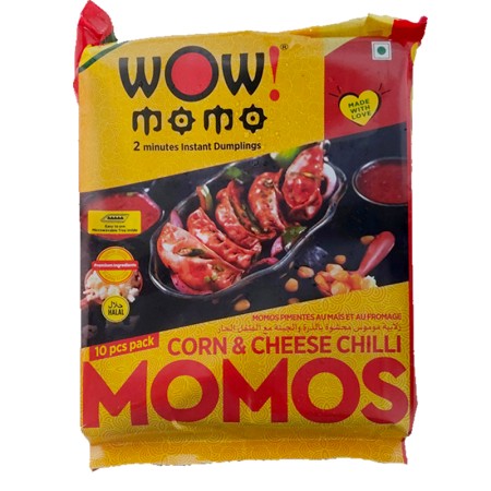Wow Corn Cheese Chilli Momo...