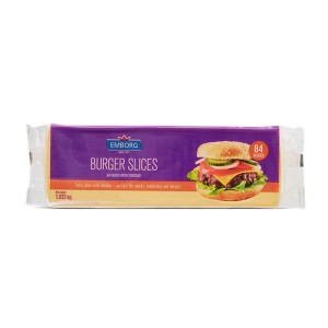 Slice Cheese Emborg Burger Coloured 1kg