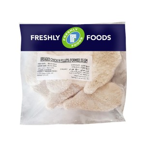 Chicken Fillets Breaded Plain 55Gm Freshly